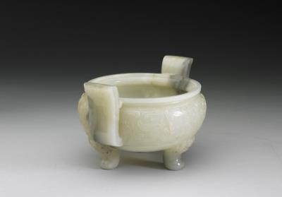 图片[2]-Jade incense burner, Qing dynasty, 1644-1911-China Archive